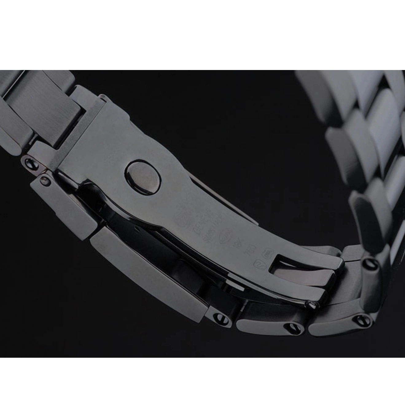 Best AAA Replica Sites Stainless Black Strap Dial Rolex 80247 Black Tachymeter Steel Plated Daytona Ion Black 0802